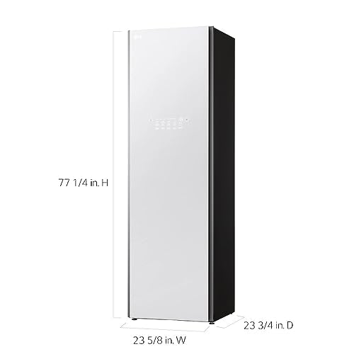 LG Styler Steam Closet with TrueSteam Technology and Exclusive Moving Hangers (S5WBC), Cream White