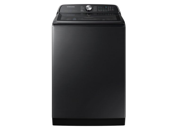 Samsung 5.4 Cu. Ft. Smart Top Load Washer with Active Wave Agitator in Brushed Black