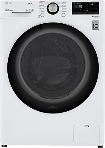 LG WM3555HWA 24 Inch Smart All In One Washer/Dryer with 2.3 cu. ft. Capacity, Wi-Fi Enabled, 14 Wash Cycles, 1400 RPM, Ventless, NeveRust Stainless Steel Drum, Quiet Operation, TrueBalance