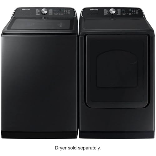 Samsung 5.5 Cu. Ft. Smart Top Load Washer with Super Speed Wash in Brushed Black