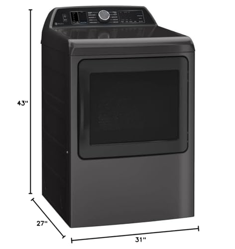 GE Profile PTD70EBPTDG 7.4 Cu. Ft. Gray Smart Electric Dryer