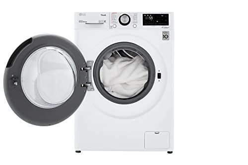 LG WM3555HWA 24 Inch Smart All In One Washer/Dryer with 2.3 cu. ft. Capacity, Wi-Fi Enabled, 14 Wash Cycles, 1400 RPM, Ventless, NeveRust Stainless Steel Drum, Quiet Operation, TrueBalance