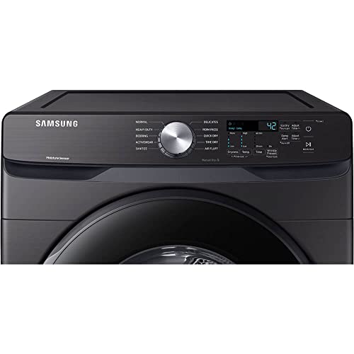 Samsung DVE45T6000V 7.5 Cu. Ft. Black Stainless Front Load Electric Dryer - OPEN BOX