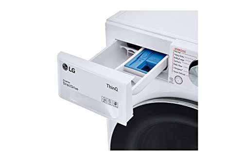 LG WM3555HWA 24 Inch Smart All In One Washer/Dryer with 2.3 cu. ft. Capacity, Wi-Fi Enabled, 14 Wash Cycles, 1400 RPM, Ventless, NeveRust Stainless Steel Drum, Quiet Operation, TrueBalance