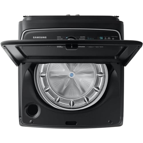 Samsung 5.5 Cu. Ft. Smart Top Load Washer with Super Speed Wash in Brushed Black