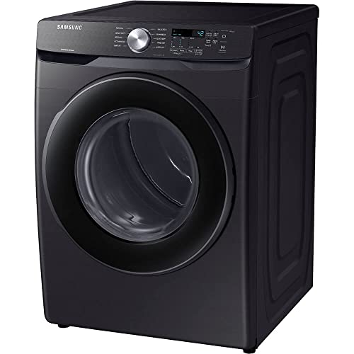 Samsung DVE45T6000V 7.5 Cu. Ft. Black Stainless Front Load Electric Dryer - OPEN BOX