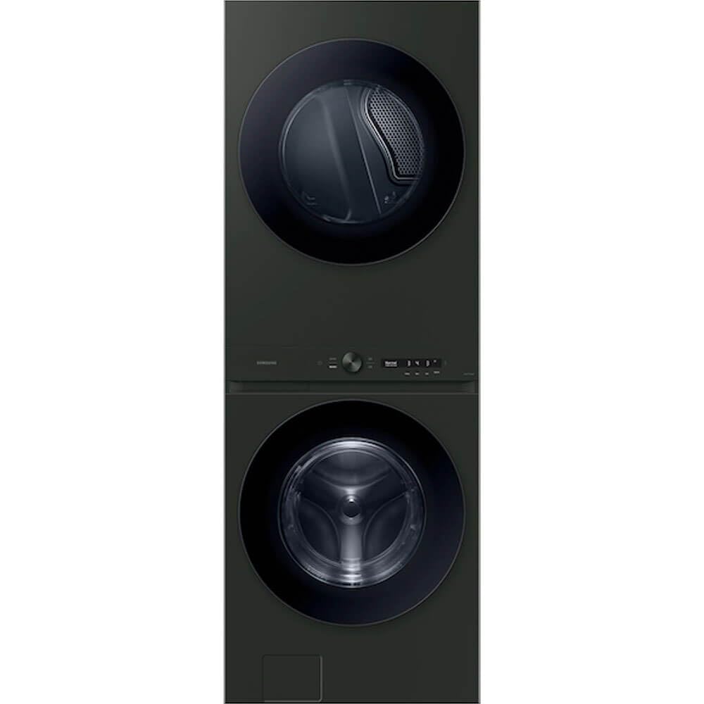 SAMSUNG WH53DBH700EF Bespoke Satin Green Ultra Capacity Smart Electric 5.3 Cu. Ft. Washer/7.6 Cu. Ft. Dryer AI Laundry