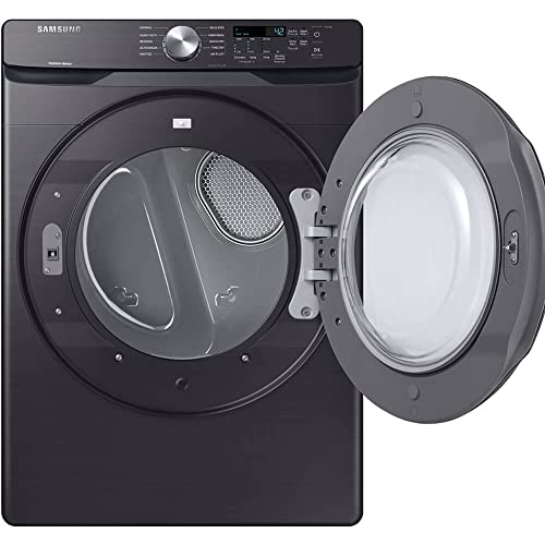 Samsung DVE45T6000V 7.5 Cu. Ft. Black Stainless Front Load Electric Dryer - OPEN BOX