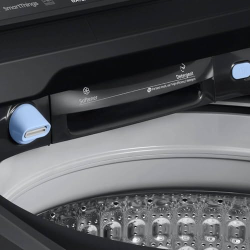 Samsung 5.5 Cu. Ft. Smart Top Load Washer with Super Speed Wash in Brushed Black