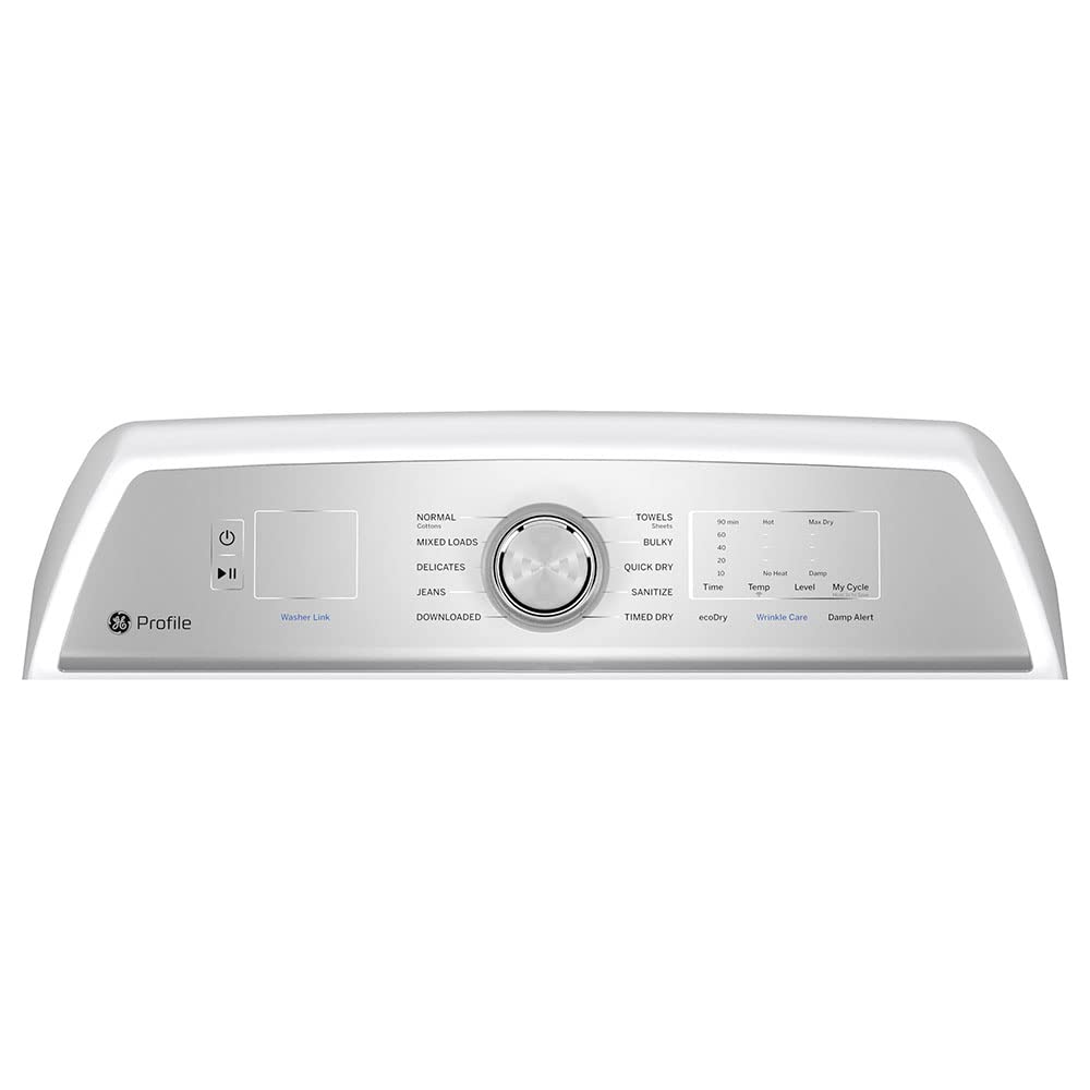 GE Profile PTD60GBSRWS 7.4 Cu. Ft. White Front Load Gas Dryer