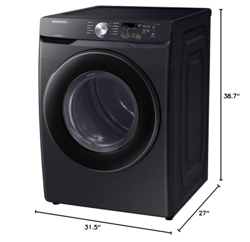 Samsung DVE45T6000V 7.5 Cu. Ft. Black Stainless Front Load Electric Dryer - OPEN BOX