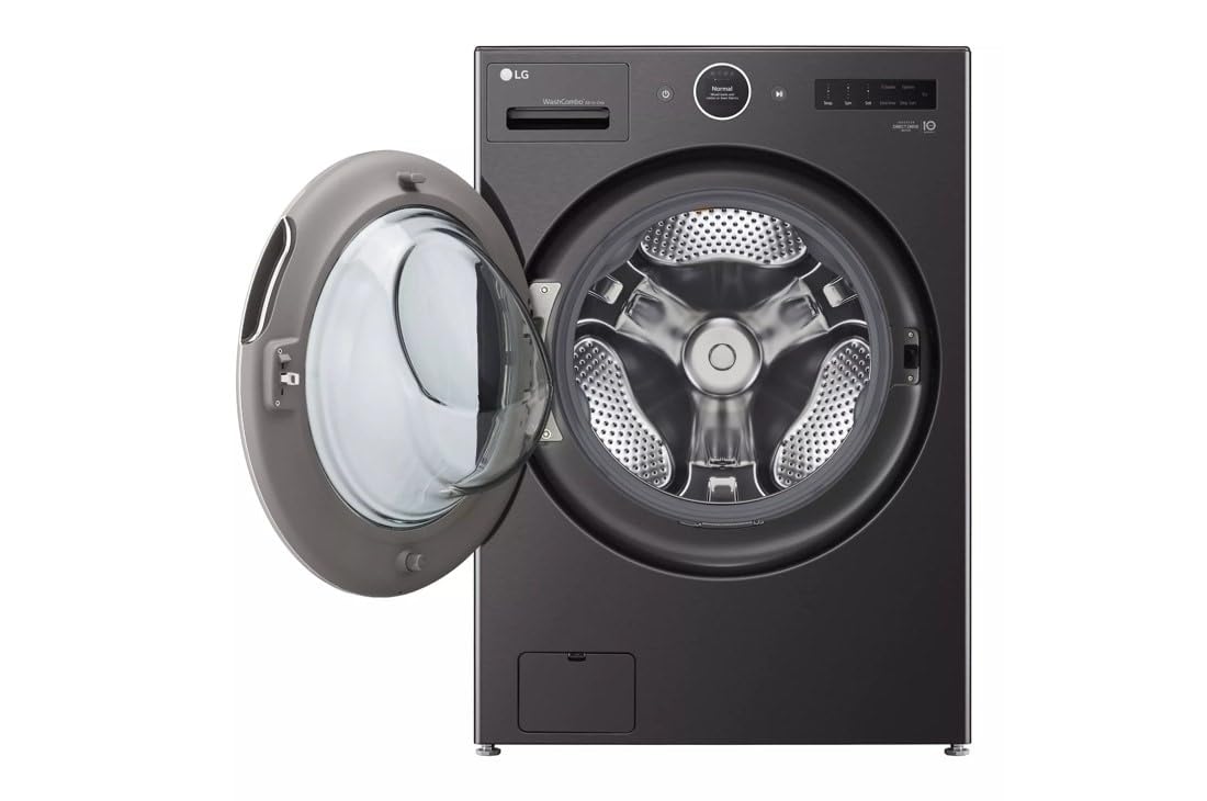 LG WM6998HBA Ventless Washer/Dryer Combo LG WashCombo All-in-One 5.0 cu. ft. Mega Capacity with Inverter HeatPump Technology and Direct Drive Motor