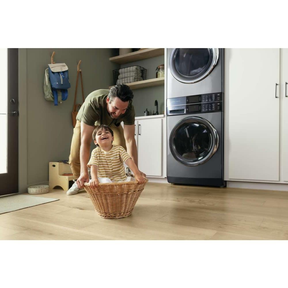 Electrolux ELTG7600A 27 Inch Wide Energy Star Certified Laundry Center with 4.5 Cu. Ft. Washer and 8 Cu. Ft. Gas Dryer with Perfect Steam™ and Predictive Dry™ - White