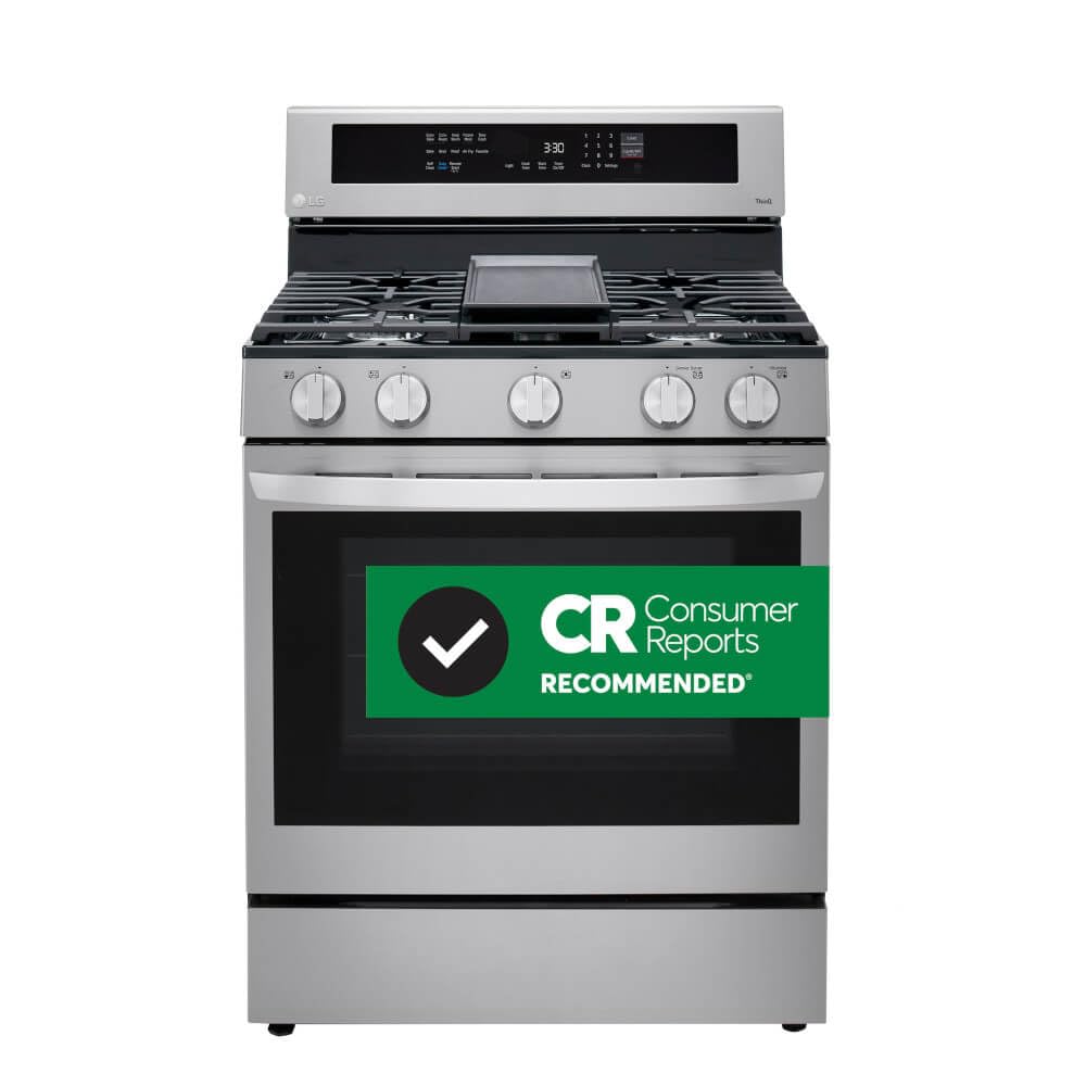 LG LRGL5825F 5.8 Cu. Ft. Stainless Steel Gas Range with Air Fry