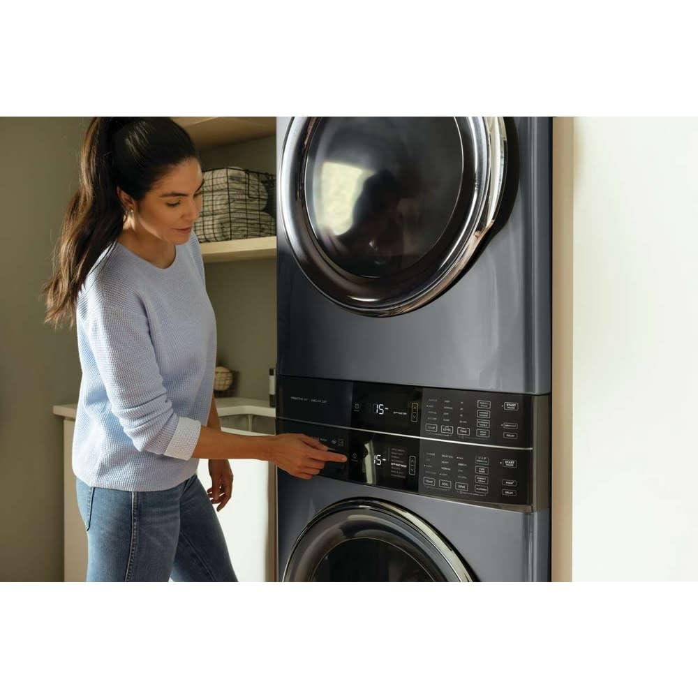 Electrolux ELTG7600A 27 Inch Wide Energy Star Certified Laundry Center with 4.5 Cu. Ft. Washer and 8 Cu. Ft. Gas Dryer with Perfect Steam™ and Predictive Dry™ - White