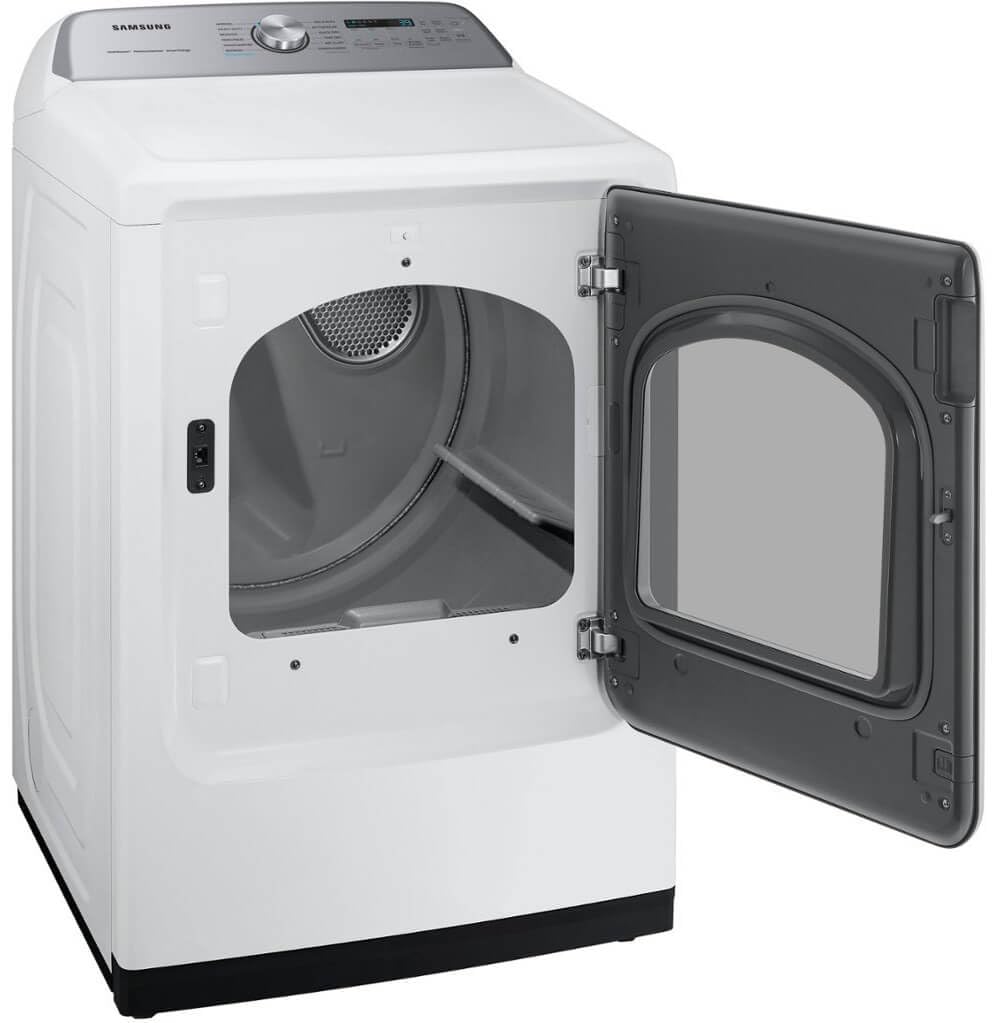 Samsung 7.4 Cu. Ft. White Smart Electric Dryer With Steam Sanitize+