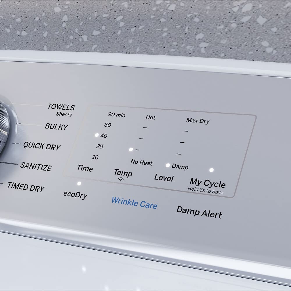 GE Profile PTD60GBSRWS 7.4 Cu. Ft. White Front Load Gas Dryer
