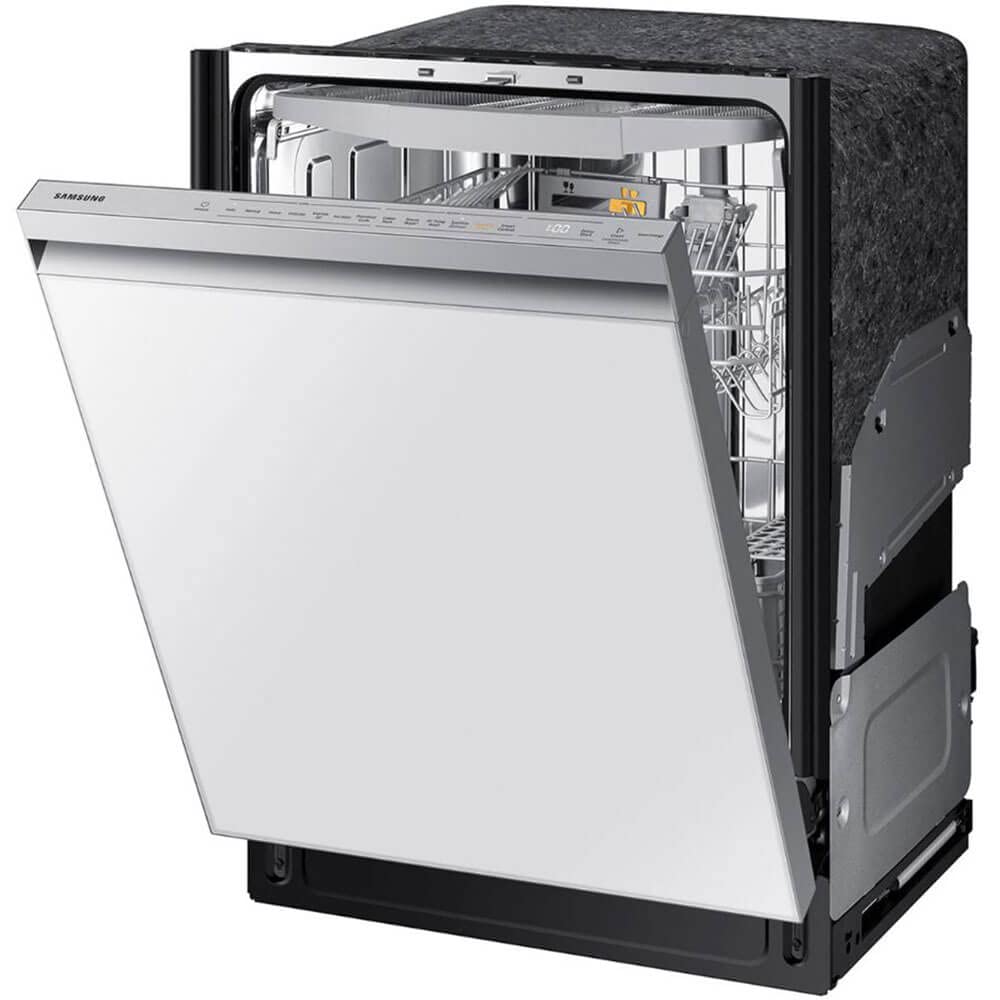 Samsung DW80BB707012 24 inch White Glass 42dBA Smart Dishwasher