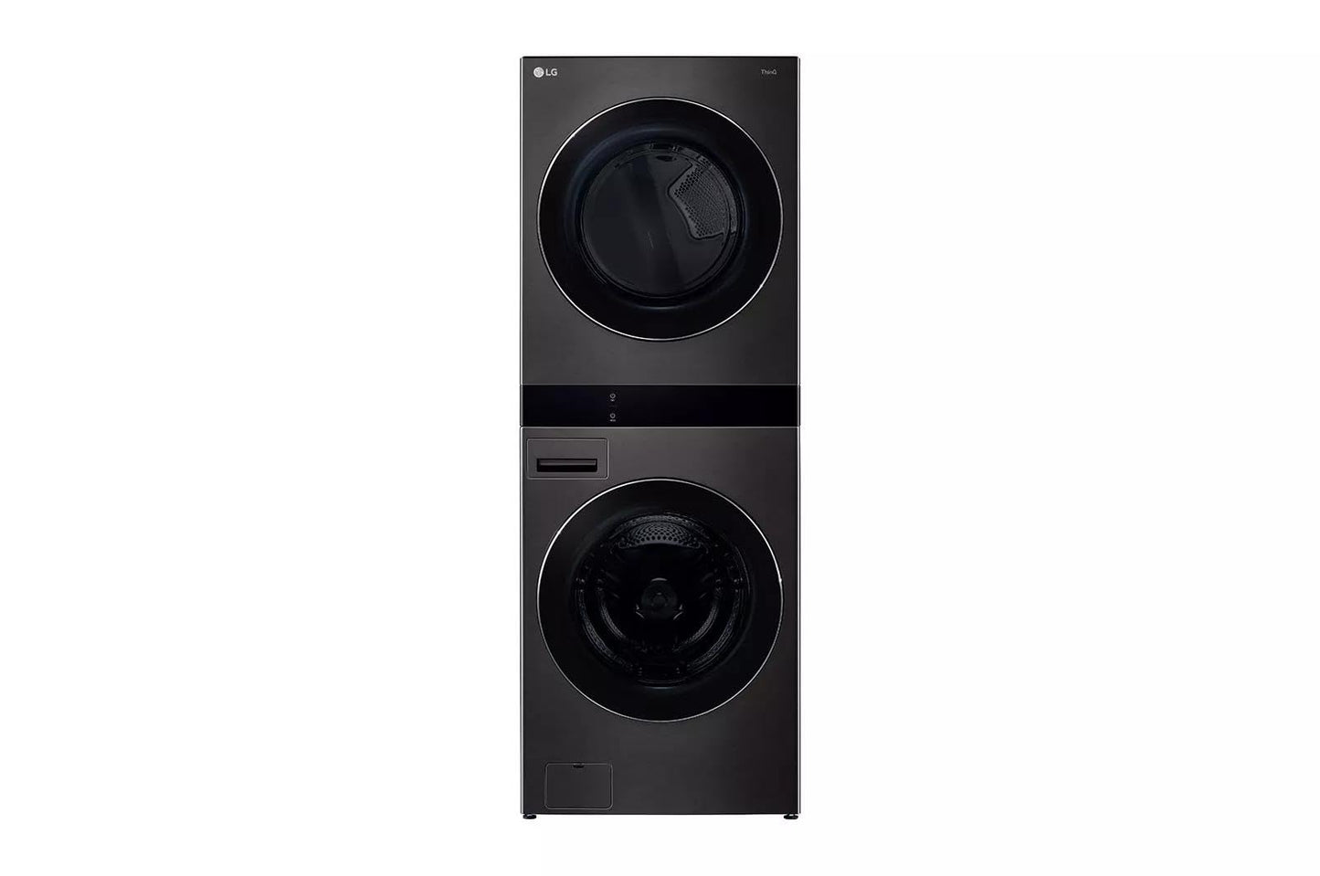 LG WKEX300HBA Single Unit Front Load WashTower™w. Center Control® 5.0 cu.ft. Washer & 7.4 cu.ft. Electric Dryer
