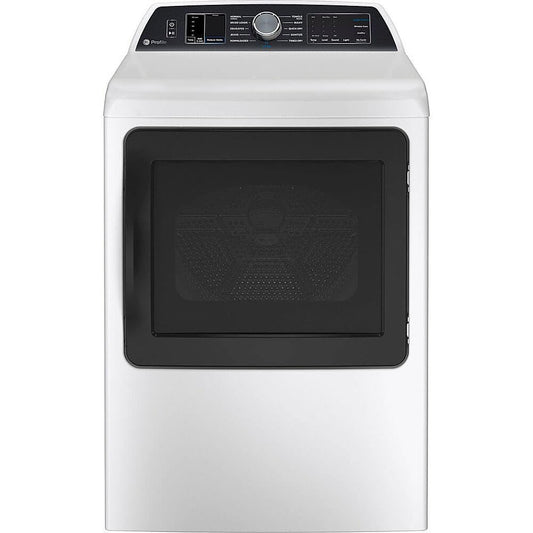 GE Profile PTD70EBSTWS 7.4 Cu. Ft. White Smart Front Load Electric Dryer