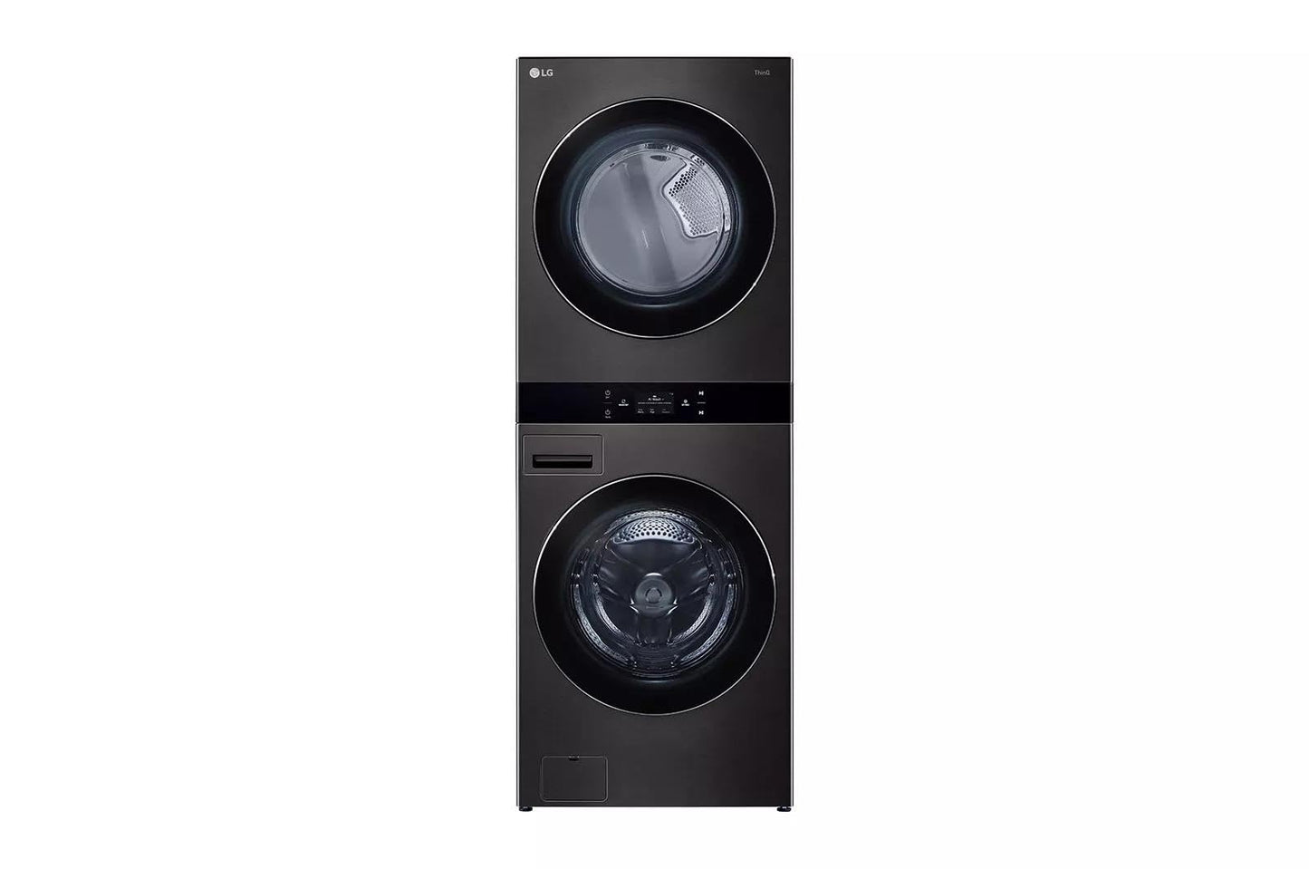 LG WKEX300HBA Single Unit Front Load WashTower™w. Center Control® 5.0 cu.ft. Washer & 7.4 cu.ft. Electric Dryer