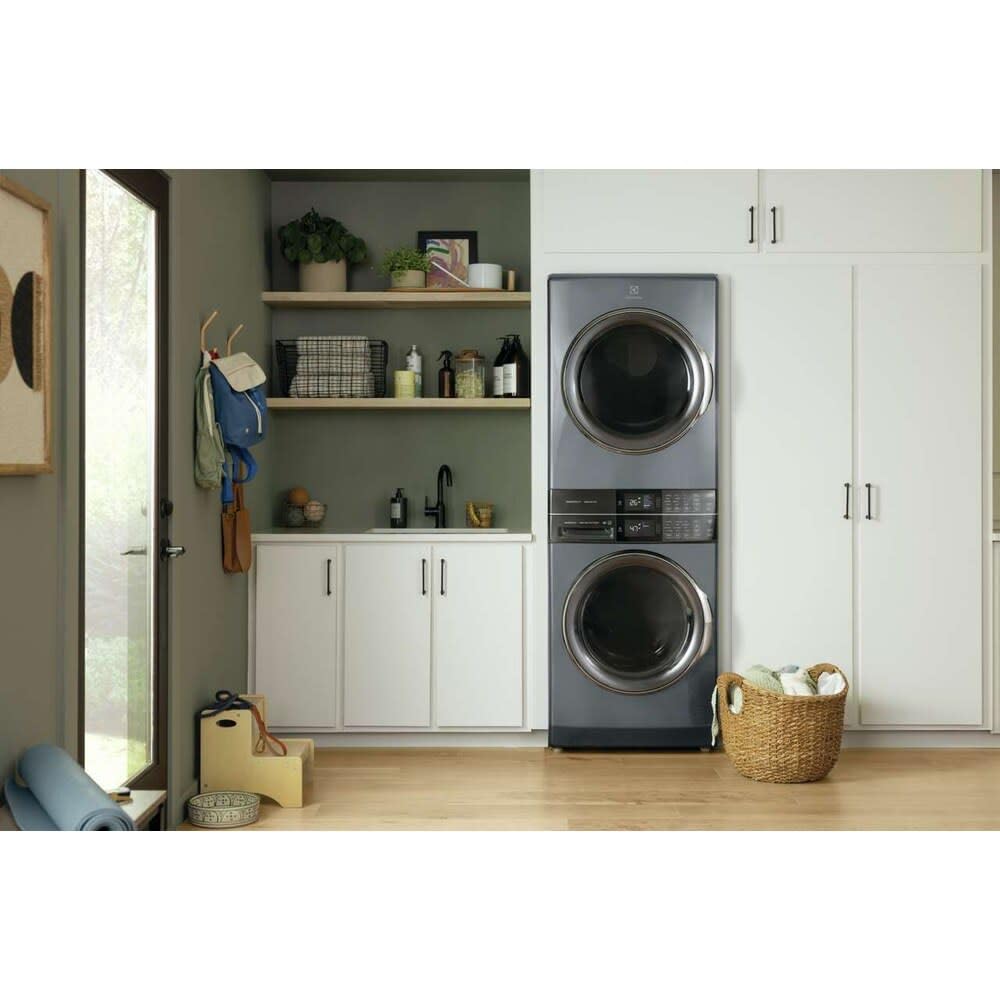 Electrolux ELTG7600A 27 Inch Wide Energy Star Certified Laundry Center with 4.5 Cu. Ft. Washer and 8 Cu. Ft. Gas Dryer with Perfect Steam™ and Predictive Dry™ - White