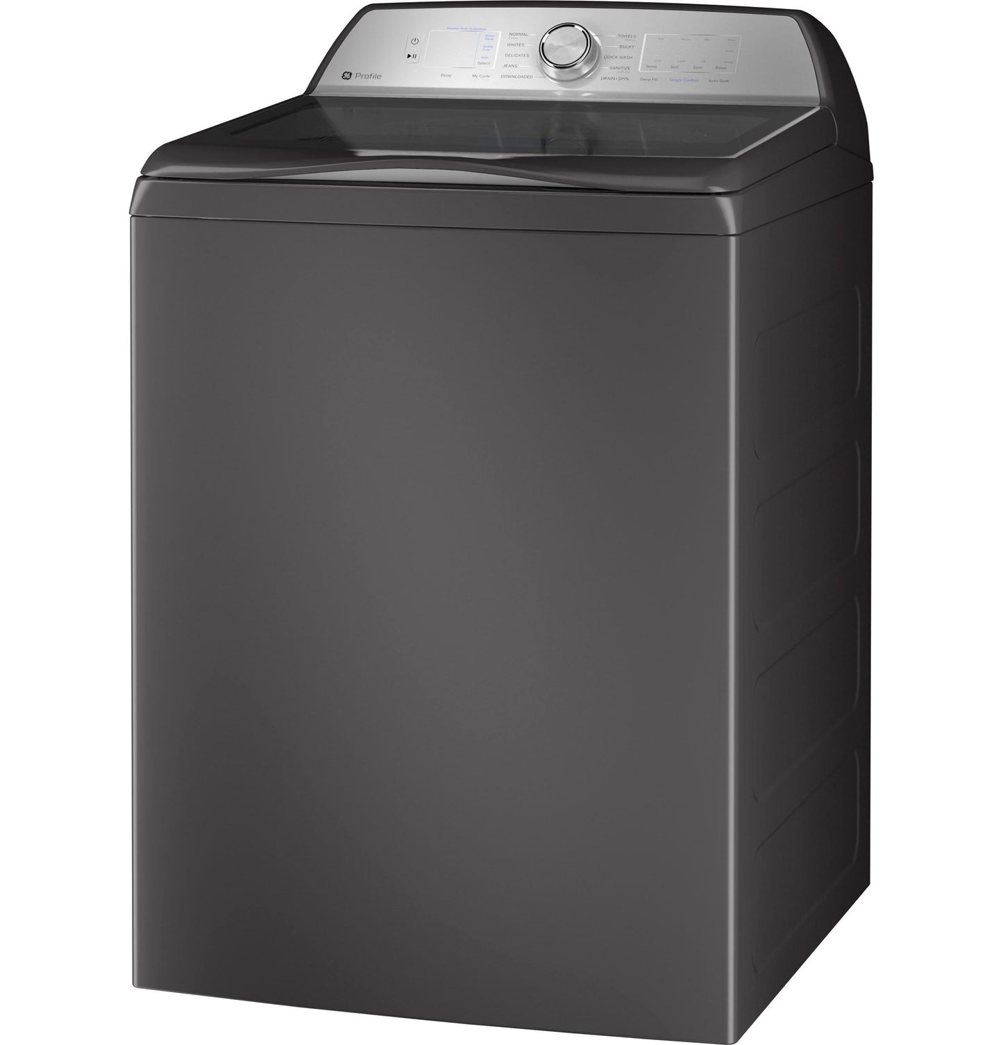 GE Profile PTW605BR 28 Inch Wide 4.9 Cu. Ft. Top Loading Washer with Smarter Wash Technology - Diamond Gray