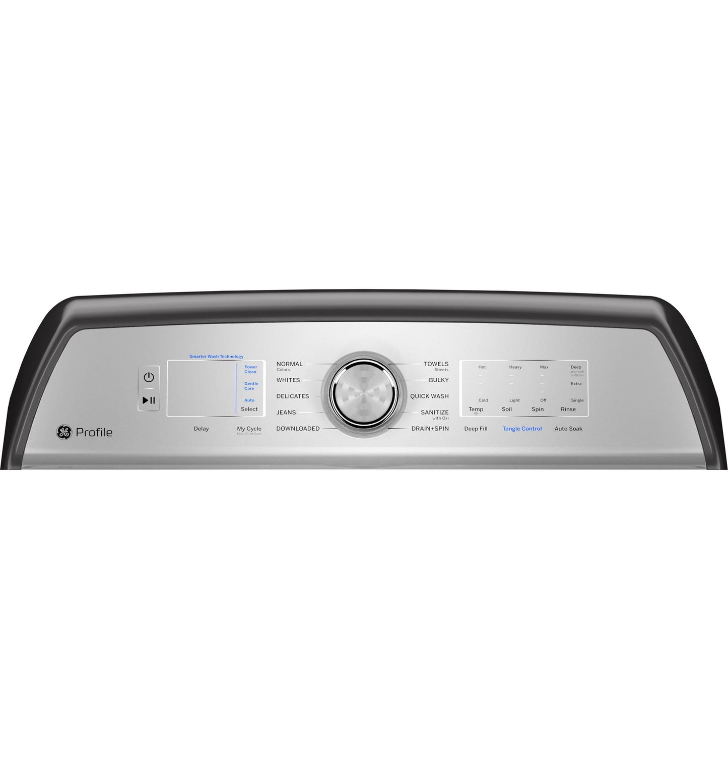 GE Profile PTW605BR 28 Inch Wide 4.9 Cu. Ft. Top Loading Washer with Smarter Wash Technology - Diamond Gray