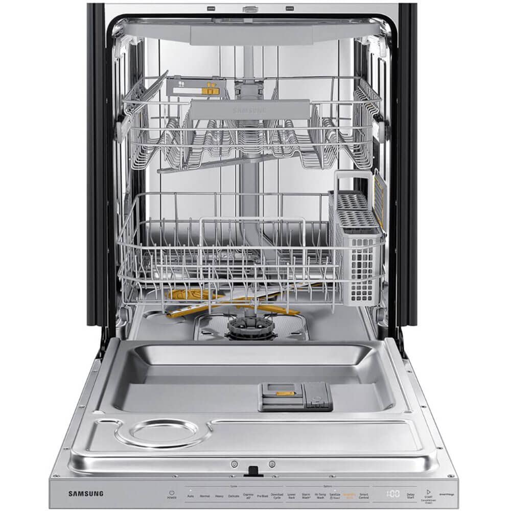 Samsung DW80BB707012 24 inch White Glass 42dBA Smart Dishwasher