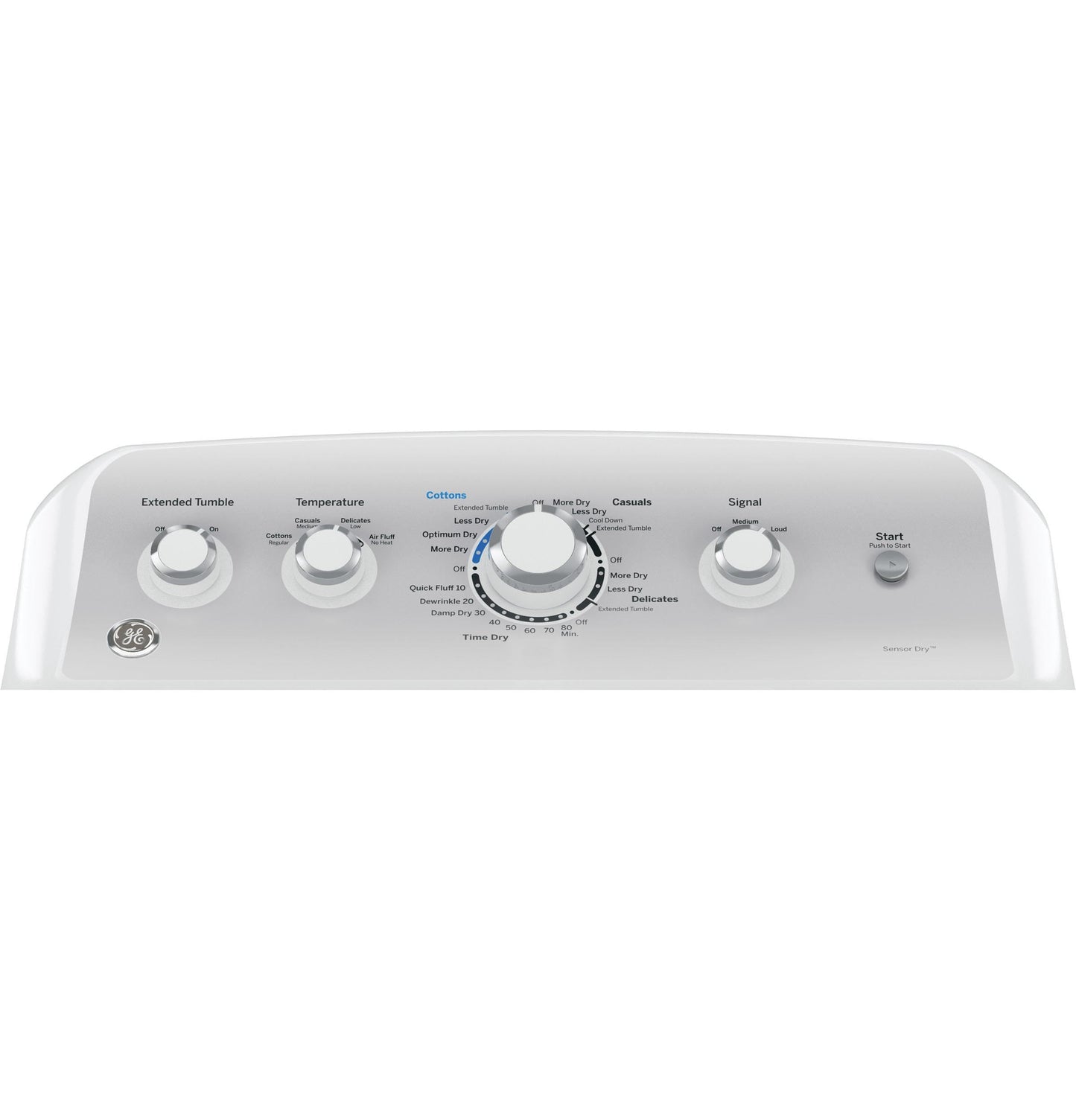GE GTD45EASJWS Aluminized Alloy Drum Electric Dryer with HE Sensor Dry, 7.2 Cu. Ft. Capacity, White