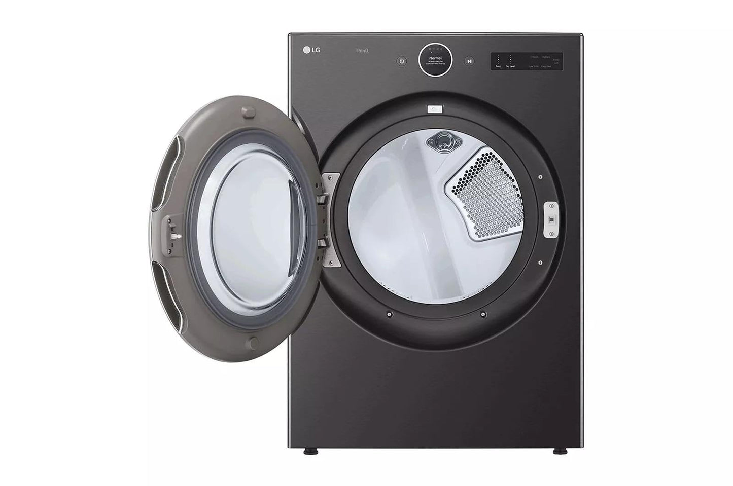 LG DLEX6700B 27 Inch Smart Electric Dryer with 7.4 Cu. Ft. Capacity, 23 Dryer Cycles, Wrinkle Care, TurboSteam, Dial-A Cycle™ Knob, FlowSense Indicator, AI Fabric Sensor