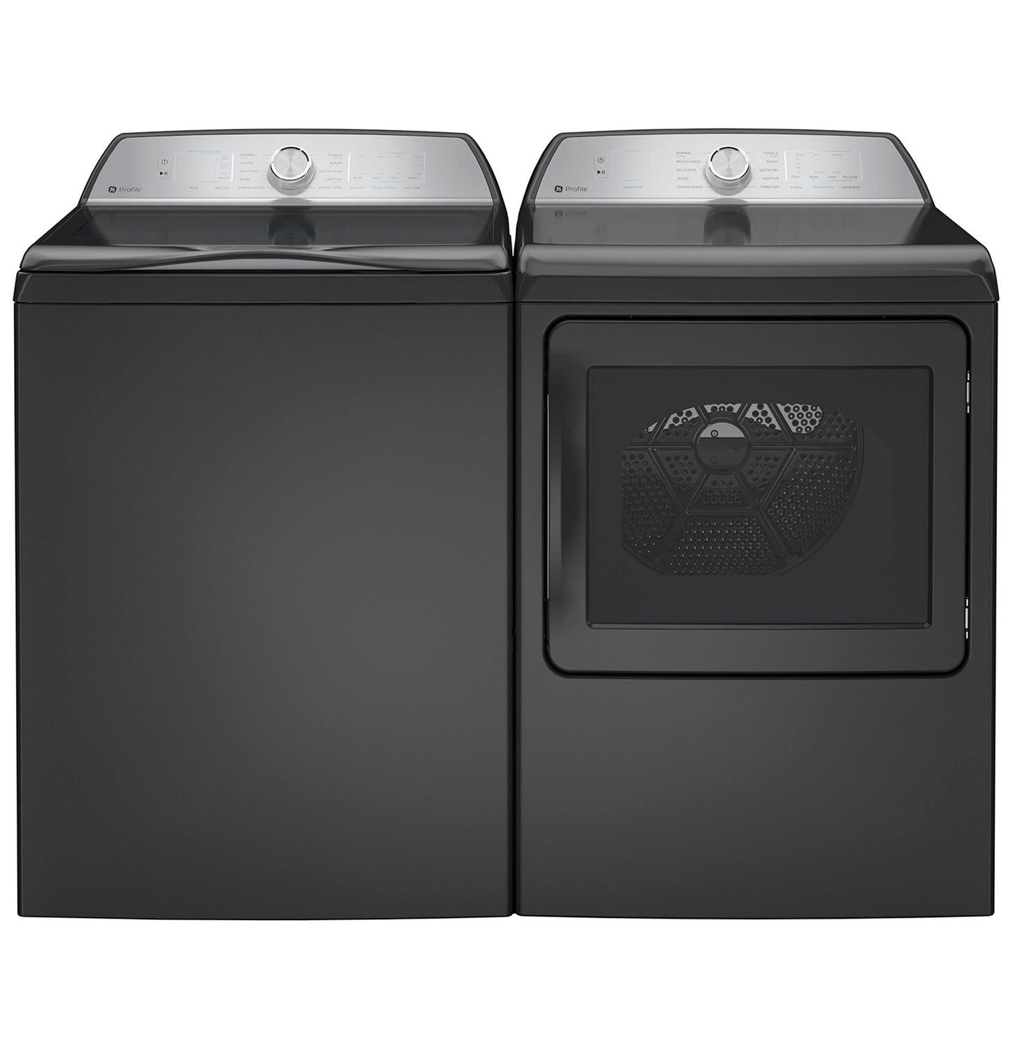 GE Profile PTW605BR 28 Inch Wide 4.9 Cu. Ft. Top Loading Washer with Smarter Wash Technology - Diamond Gray