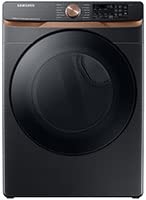 SAMSUNG 7.5 Cu. Ft. Brushed Black Smart Gas Dryer with Steam Sanitize+ & Sensor Dry