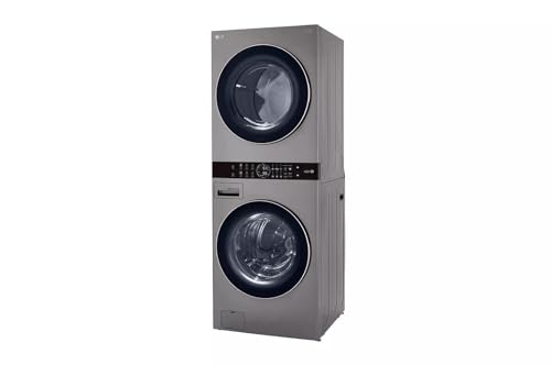 Single Unit Front Load LG WashTower™ with Center Control™ 4.5 cu. ft. Washer and 7.4 cu. ft. Gas Dryer