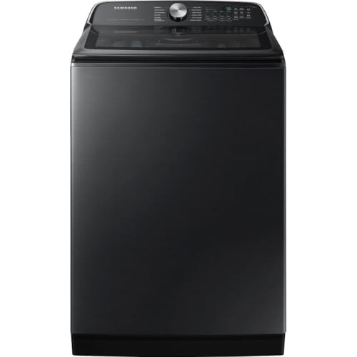 Samsung 5.5 Cu. Ft. Smart Top Load Washer with Super Speed Wash in Brushed Black