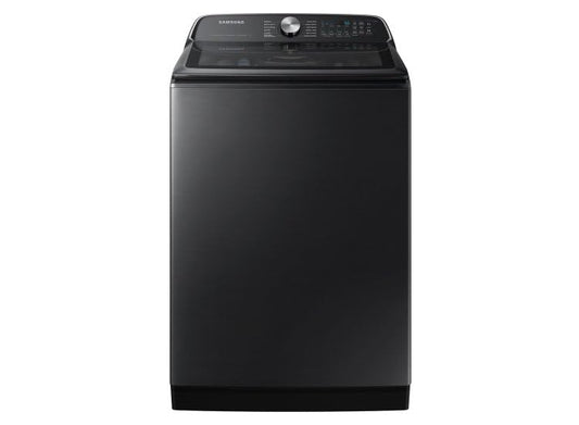 Samsung 5.4 Cu. Ft. Smart Top Load Washer with Active Wave Agitator in Brushed Black