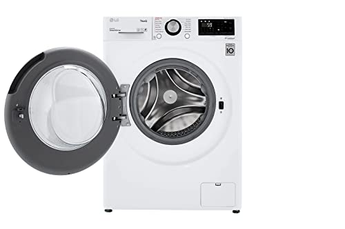 LG WM3555HWA 24 Inch Smart All In One Washer/Dryer with 2.3 cu. ft. Capacity, Wi-Fi Enabled, 14 Wash Cycles, 1400 RPM, Ventless, NeveRust Stainless Steel Drum, Quiet Operation, TrueBalance