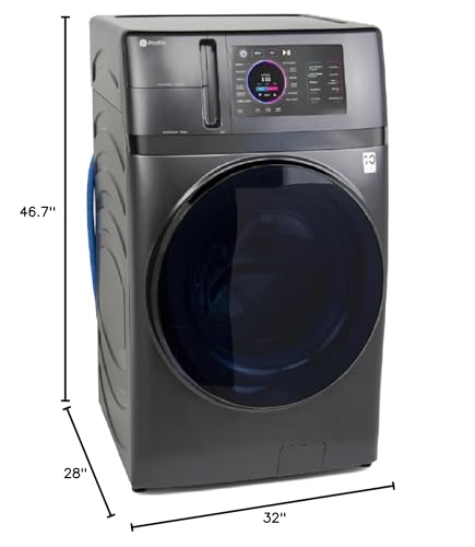 GE Profile PFQ97HSPVDS 28 Inch Smart Front Load Washer/Dryer Combo with 4.8 cu.ft. Capacity, 12 Wash Cycles, 14 Dryer Cycles