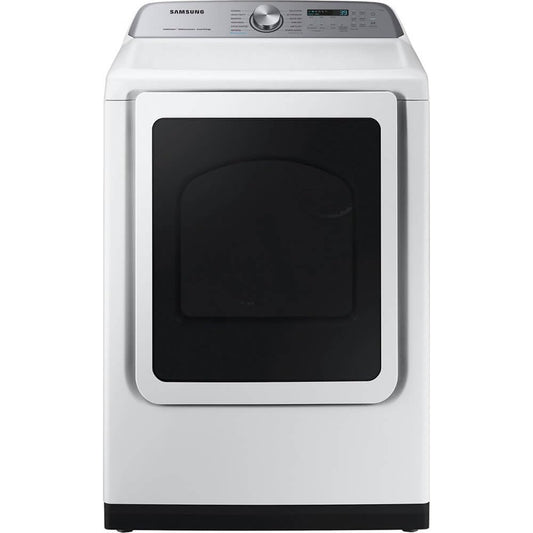Samsung 7.4 Cu. Ft. White Smart Electric Dryer With Steam Sanitize+