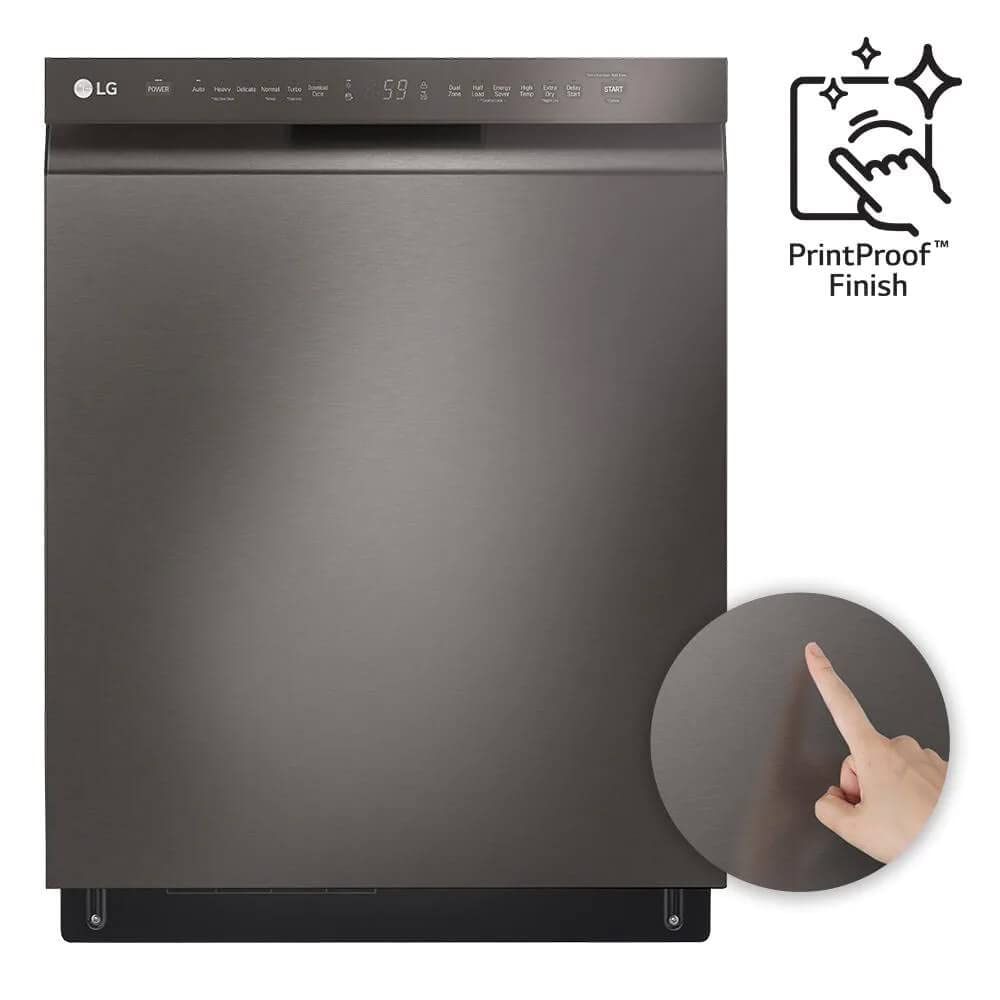 LG LDFN4542D 48 dBA Black Stainless Front Control Dishwasher with QuadWash