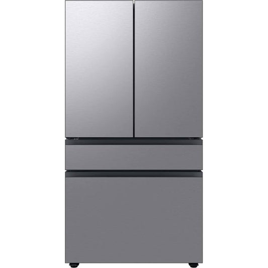 Samsung Bespoke 23 cu. ft. 4-Door French Door Smart Refrigerator with Beverage Center in Stainless Steel, Counter Depth