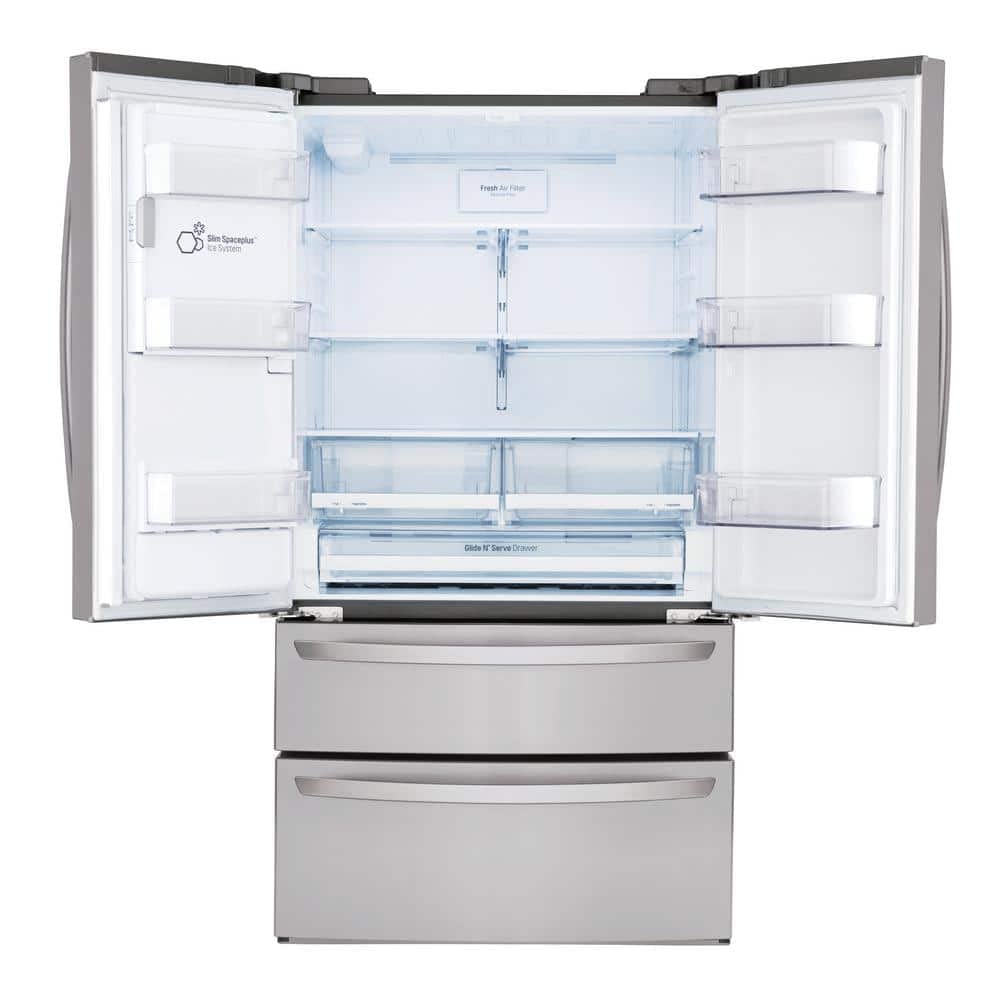 LG LMXS28626S 28 Cu. Ft. Stainless Steel 4-Door French Door Refrigerator