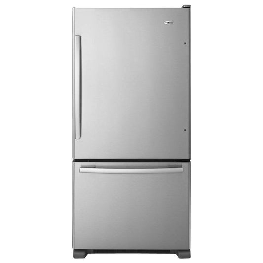 Amana ABB2224BRM 21.9 Cu. Ft. Stainless Steel Bottom Freezer Refrigerator - Energy Star
