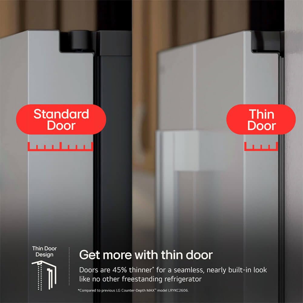 LG LF24Z6530S 24 Cu. Ft. Stainless 3-Door French Door Zero Clearance Counter-Depth Refrigerator