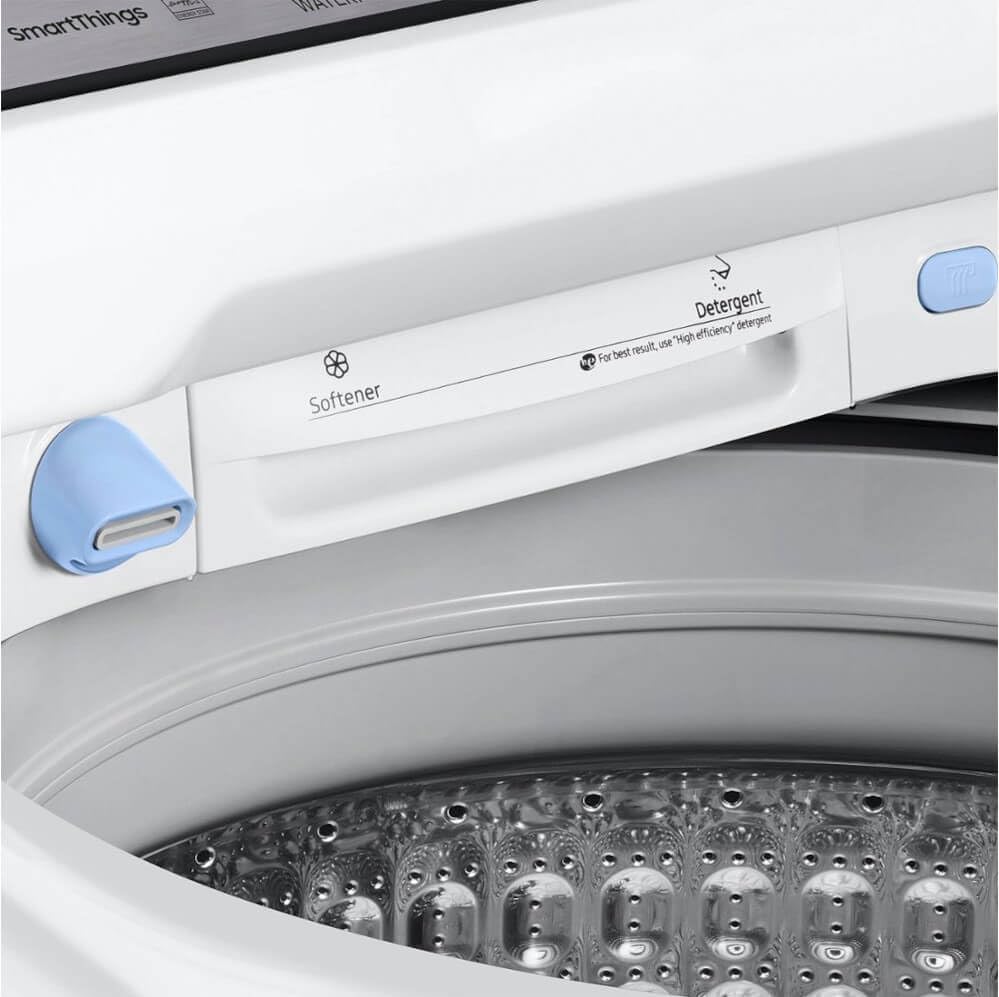 Samsung 5.4 Cu. Ft. Smart Top Load Washer with Active Wave Agitator in White