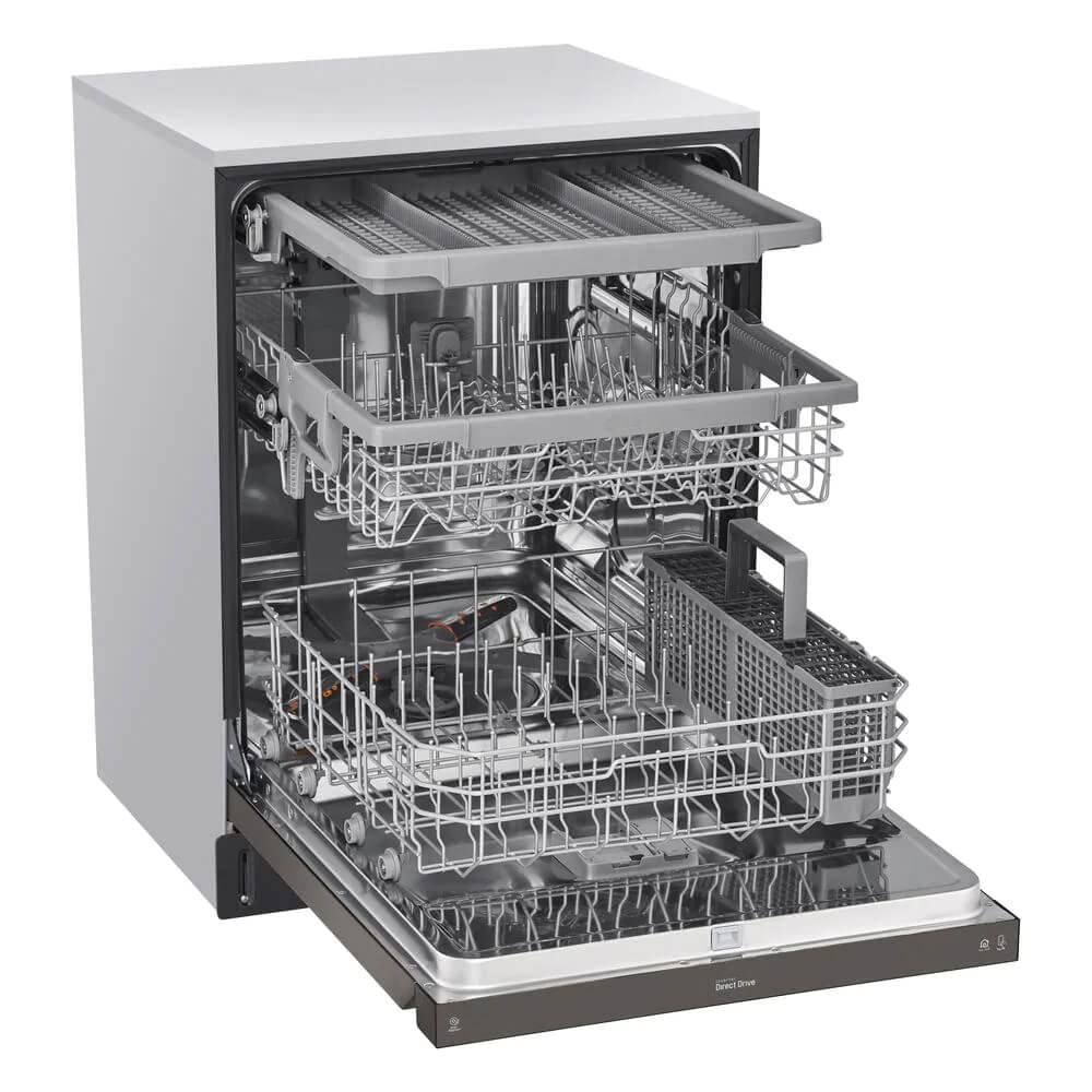 LG LDFN4542D 48 dBA Black Stainless Front Control Dishwasher with QuadWash