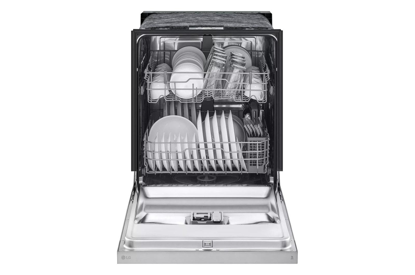 LG 24-Inch Front Control Dishwasher with SenseClean in Stainless Steel - LDFC2423V