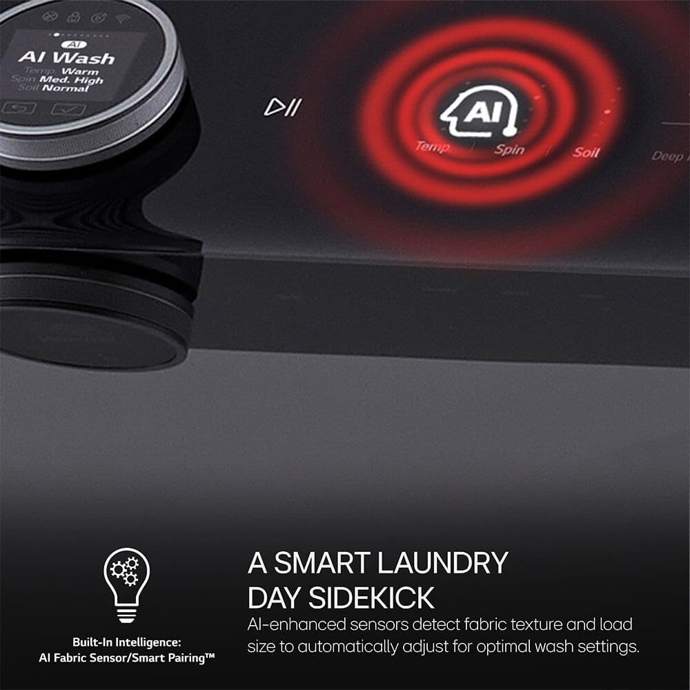LG WT8600CB 5.5 Cu. Ft. Matte Black Mega Capacity Smart Top Load High-Efficiency Washer with Built-In Faucet
