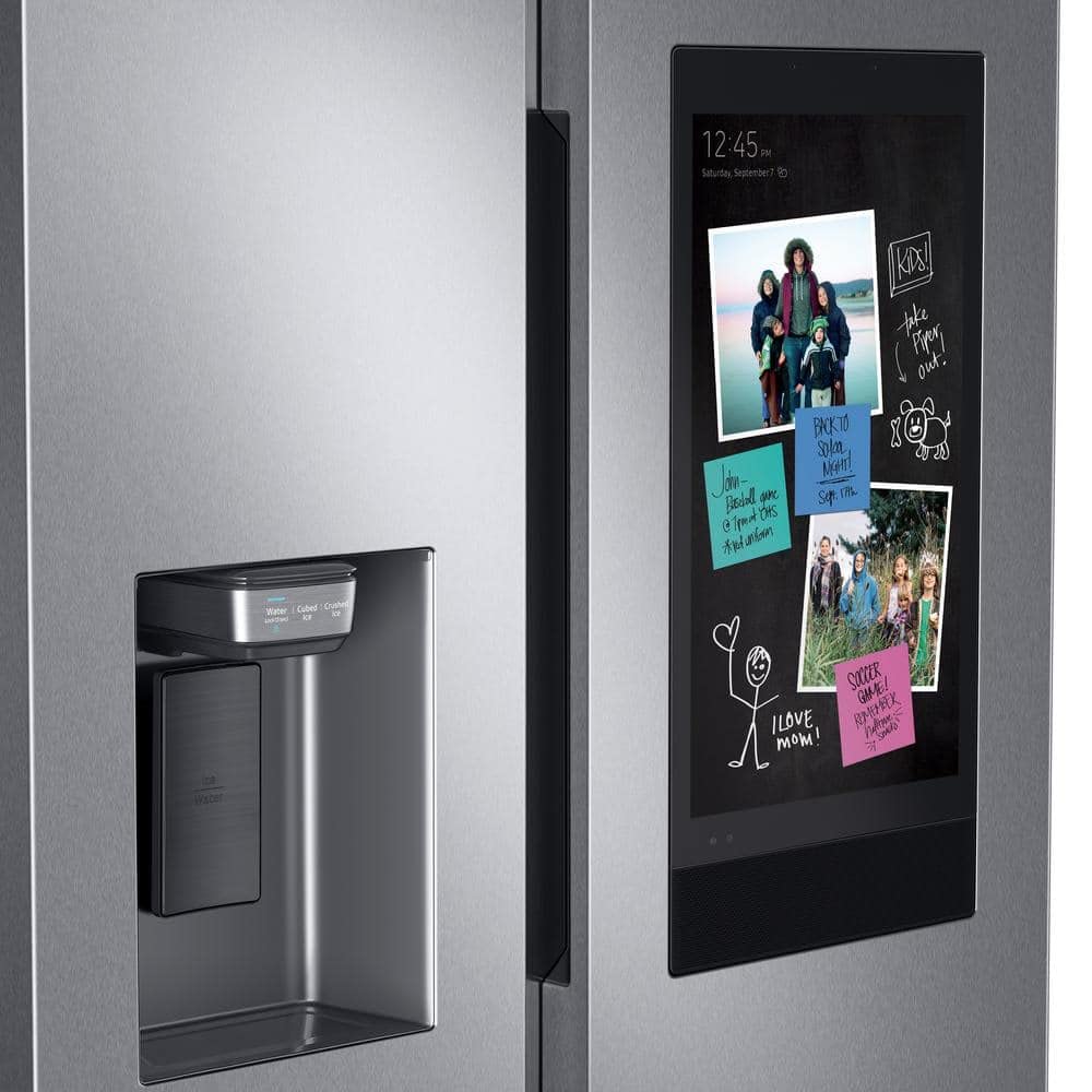 SAMSUNG RS27T5561SR 26.7 Cu. Ft. Side-by-Side Refrigerator with 21.5 inch Touch-Screen Family Hub